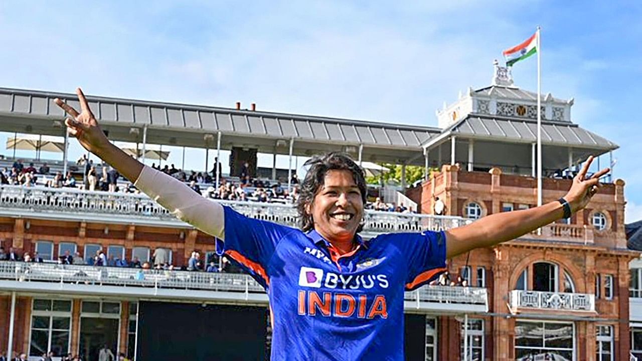 Indian women cricket player Jhulan Goswami. Credit: PTI Photo