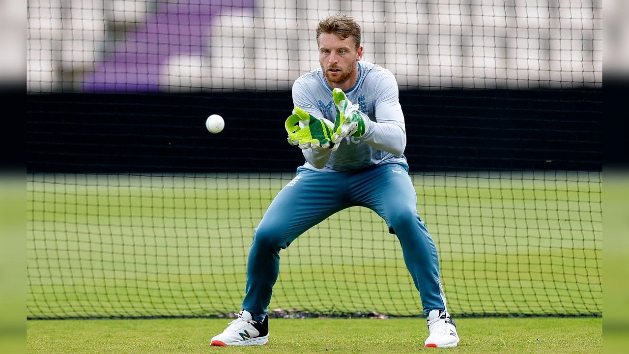 England's Jos Buttler during nets. Credit: Reuters Photo