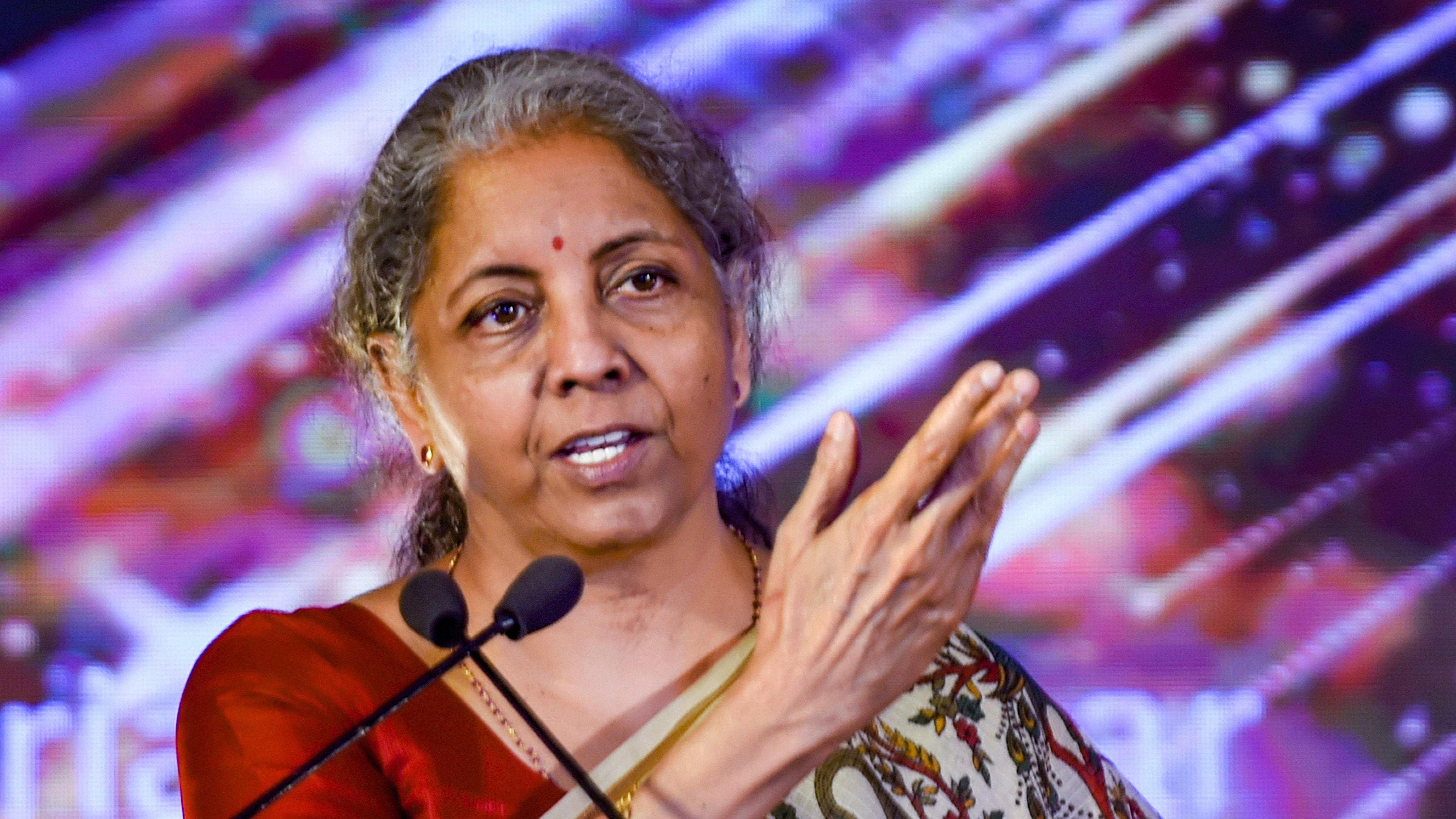 Nirmala Sitharaman. The Sharad Pawar-led NCP targeted Sitharaman for her remarks made at a press conference in Pune on Saturday that the rupee has "held back very well" against the US dollar when compared to other currencies. Credit: PTI File Photo