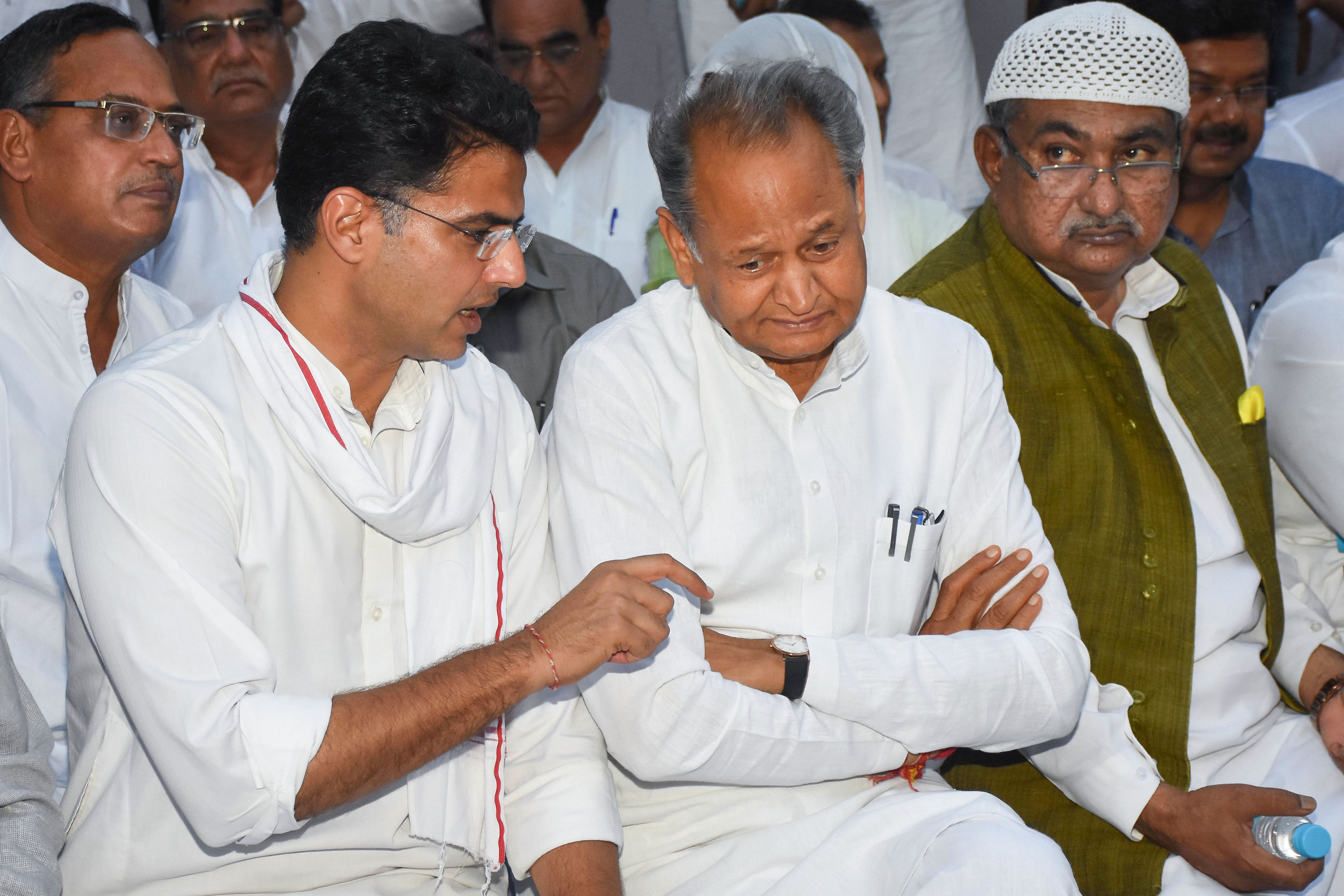 Sachin Pilot and Ashok Gehlot. Credit: PTI Photo