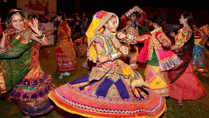 A garba dance being performed during Navratri festivities. Representative image. Credit: PTI File Photo