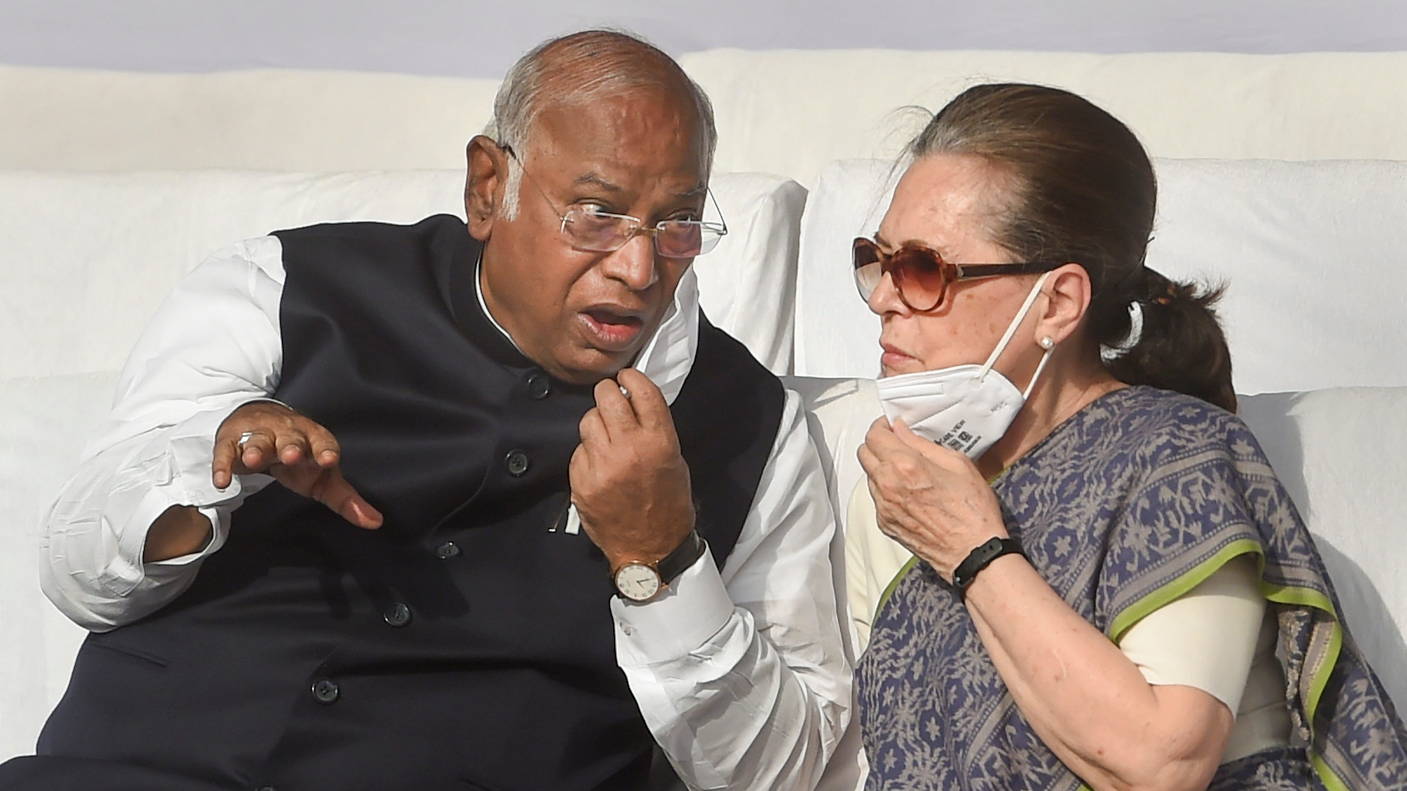 Names of leaders like Kharge, a former Union minister and a Nehru-Gandhi family loyalist, are doing the rounds for the October 17 AICC presidential election for which the nomination process would continue till September 30. Credit: PTI Photo