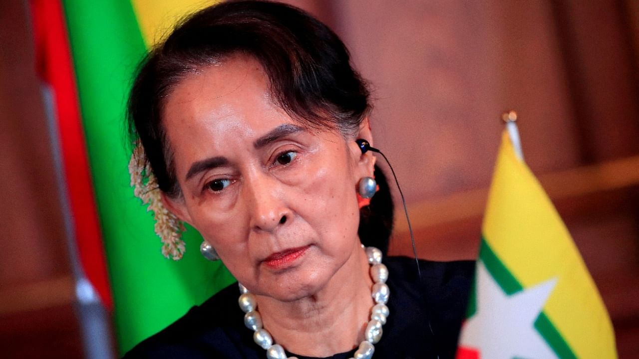 Myanmar convicted former leader Aung San Suu Kyi. Credit: Reuters Photo