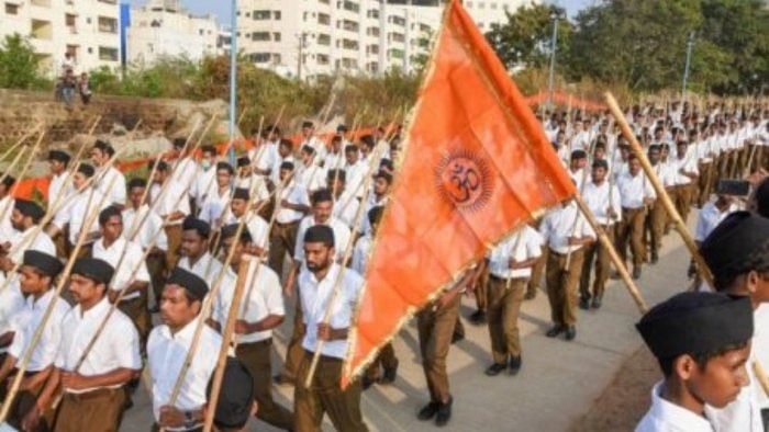 The BJP, which hailed the government’s decision to ban the PFI, has hit back at leaders demanding an RSS ban. Credit: PTI File Photo