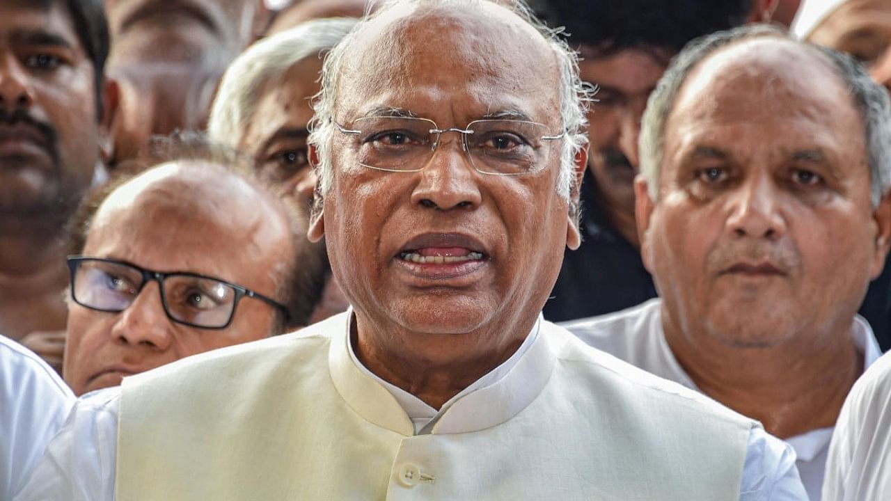 Senior Congress leader Mallikarjun Kharge. Credit: PTI Photo