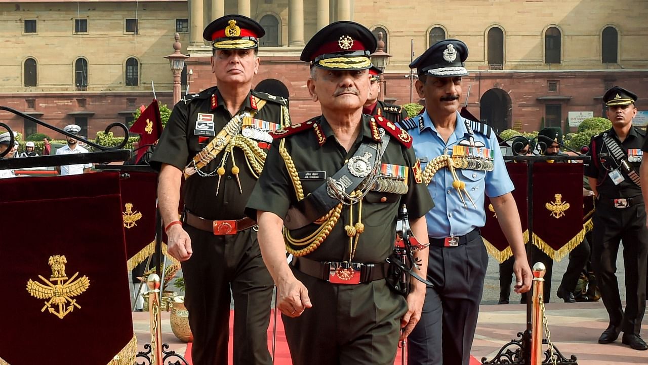 New Chief of Defence Staff (CDS) Lt General Anil Chauhan (retd). Credit: PTI Photo