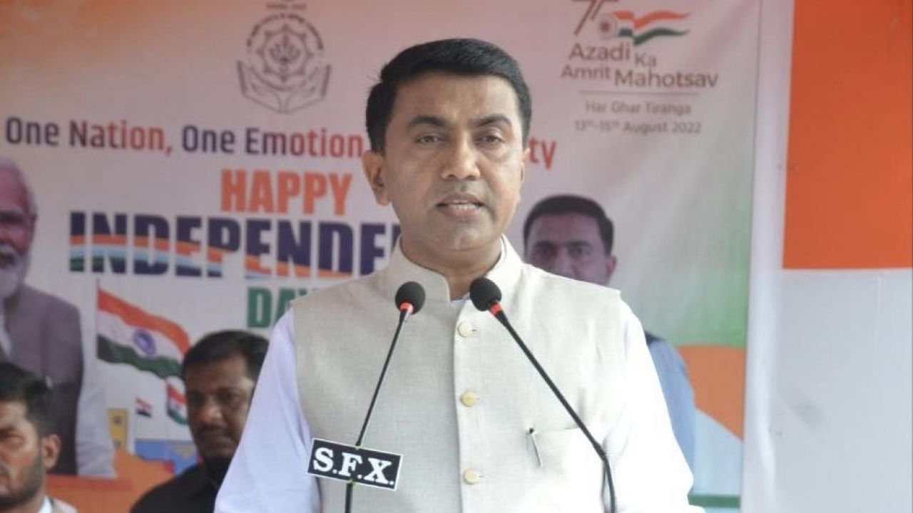 Goa Chief Minister Pramod Sawant. Credit: IANS Photo