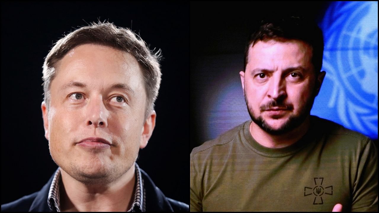 Elon Musk (L) and Volodymyr Zelenskyy (R). Credit: Reuters, AFP Photos