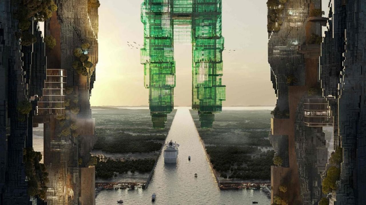 A handout photo of Saudi Arabia's proposed 'NEOM' megacity project. Credit: AFP Photo