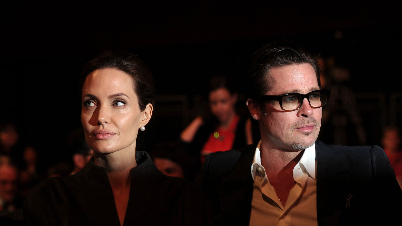 Angelia Jolie (L) and Brad Pitt (R). Credit: AFP File Photo