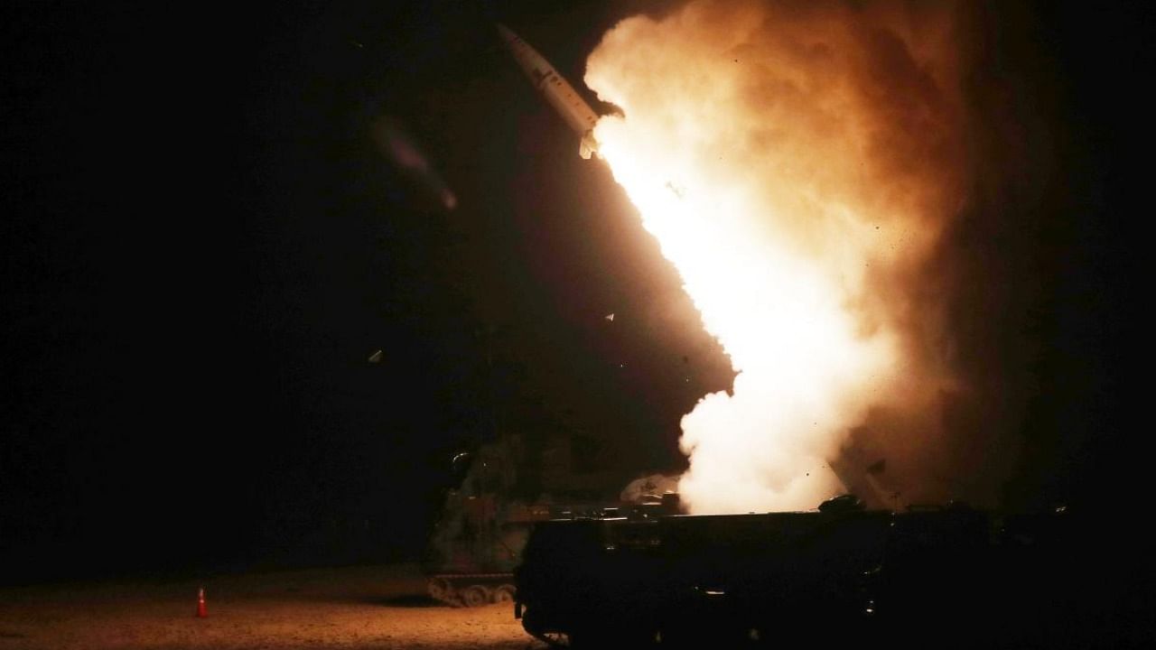 ATACMS firing a missile from an undisclosed location on South Korea's east coast. Credit: AFP