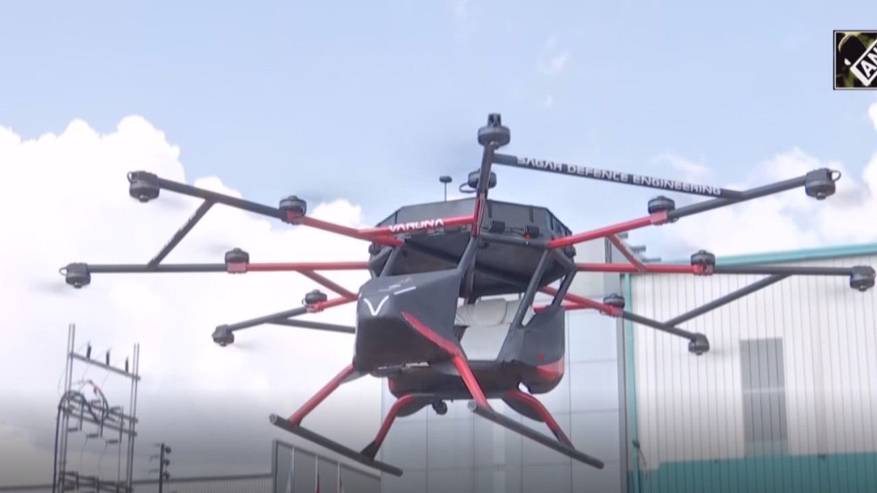 Drone 'Varuna'. Credit: Screengrab from ANI video