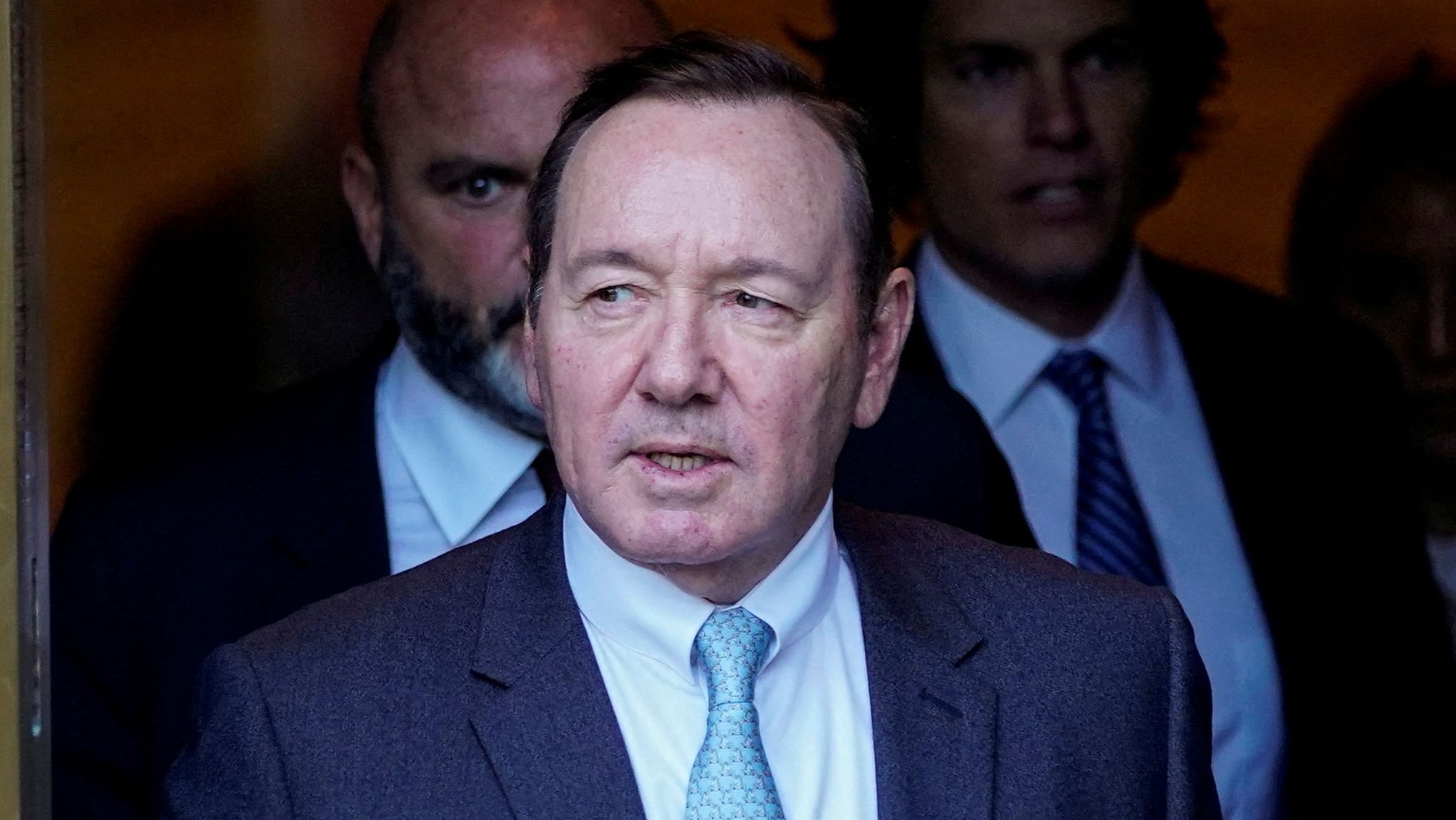 The House of Cards star also has pleaded not guilty to charges of sexual assault of three men between March 2005 and April 2013 in Britain, and in 2019. Credit: Reuters Photo