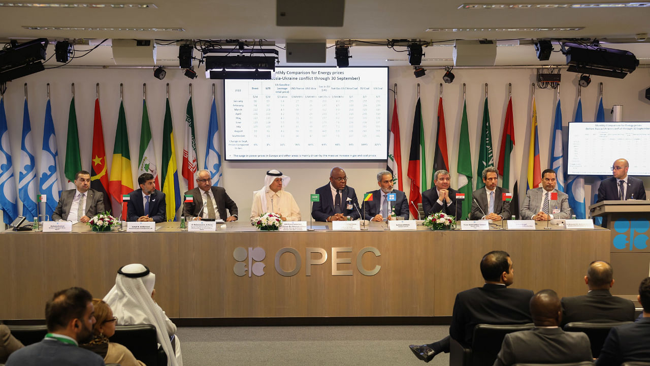 Estimates of OPEC+’s September production suggest that, collectively, it’s lagging the planned level by about 3.6 million barrels a day. Credit: Bloomberg Photo