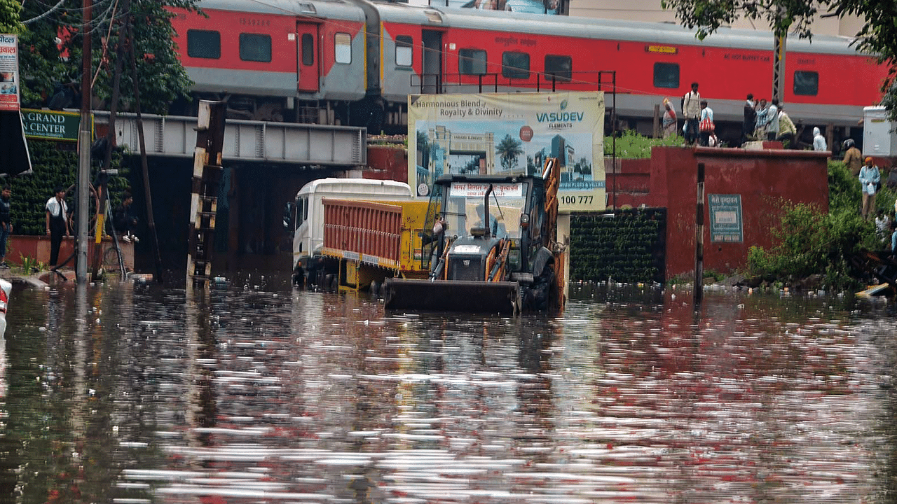 Weather: Rains in Mathura. Credit: PTI Photo