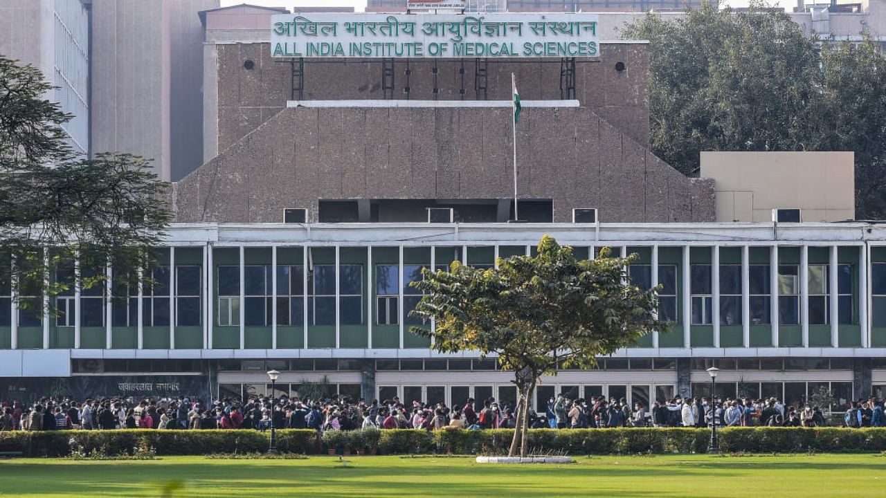 All India Institute of Medical Sciences in New Delhi. Credit: PTI Photo