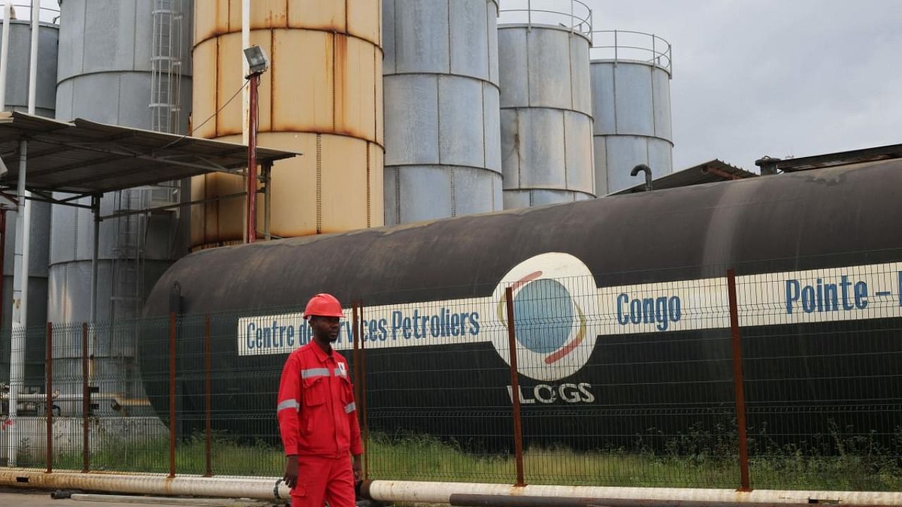 A worker seen at the Port autonome de Pointe Noire, in the Republic of Congo. Credit: AFP Photo 