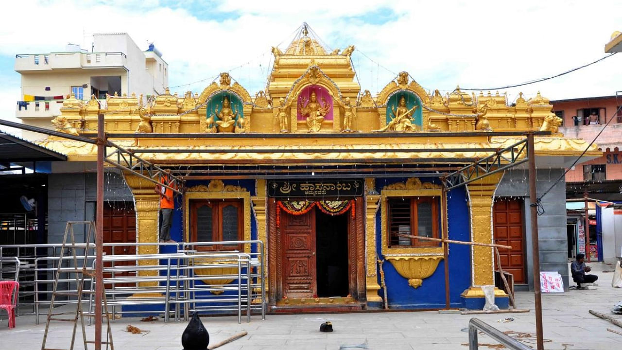 Hasanamba temple in Hassan. Credit: DH Photo