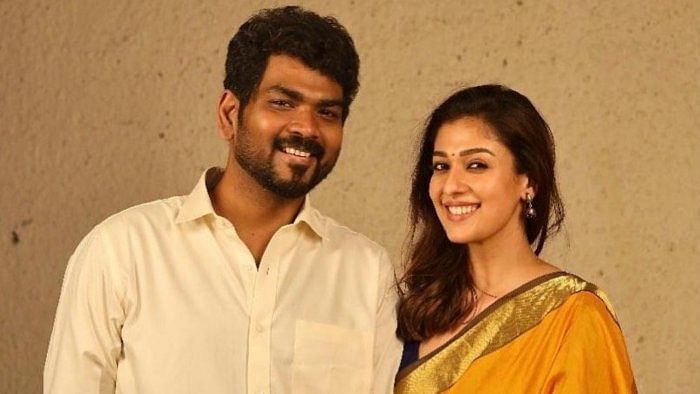 Superstar Nayanthara and her husband Vignesh Shivan. Credit: IANS Photo