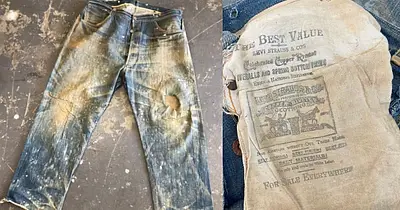 142 year old Levi s jeans dug out from abandoned mine sold for Rs 71.7 lakh