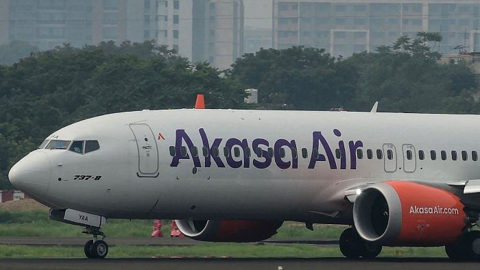 Akasa Air. Credit: AFP Photo