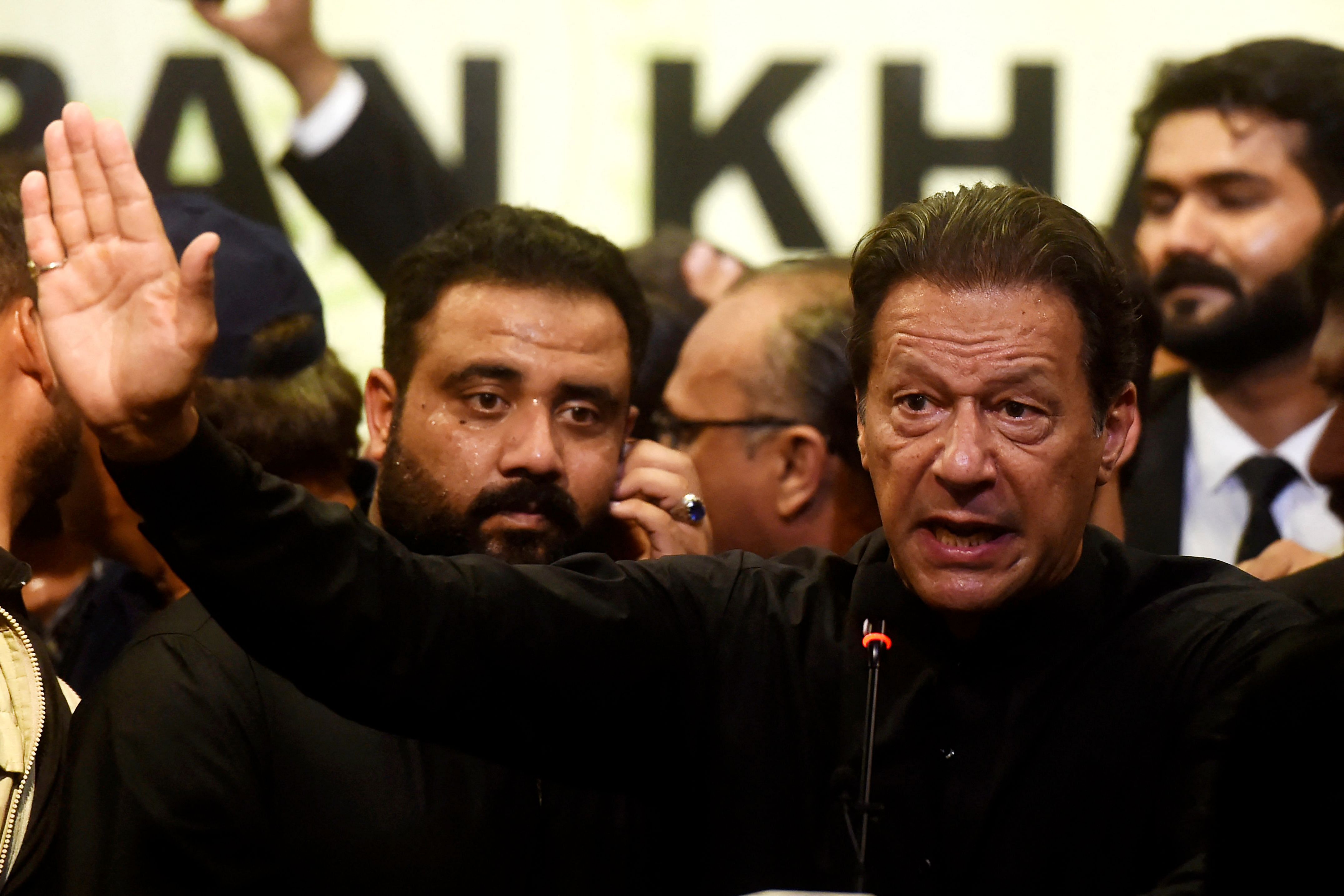 The main contest was between Prime Minister Shehbaz Sharif's Pakistan Muslim League-Nawaz (PML-N) and Khan's Pakistan Tehreek-e-Insaf (PTI).  Credit: PTI Photo