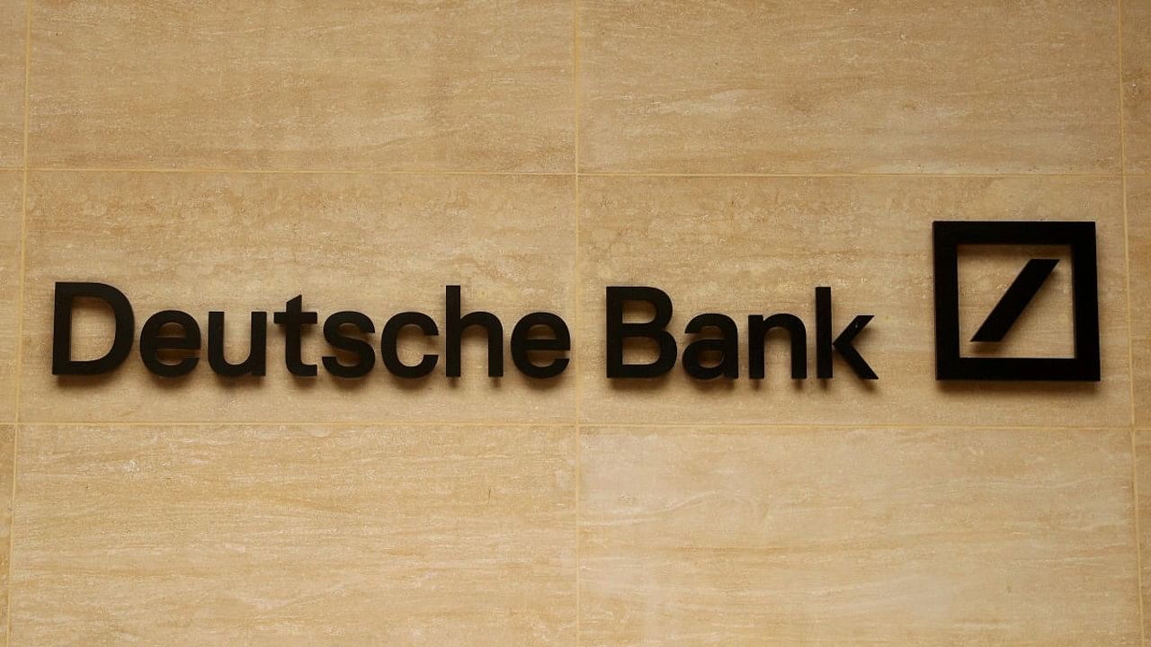 Deutsche Bank logo. Credit: Reuters File Photo