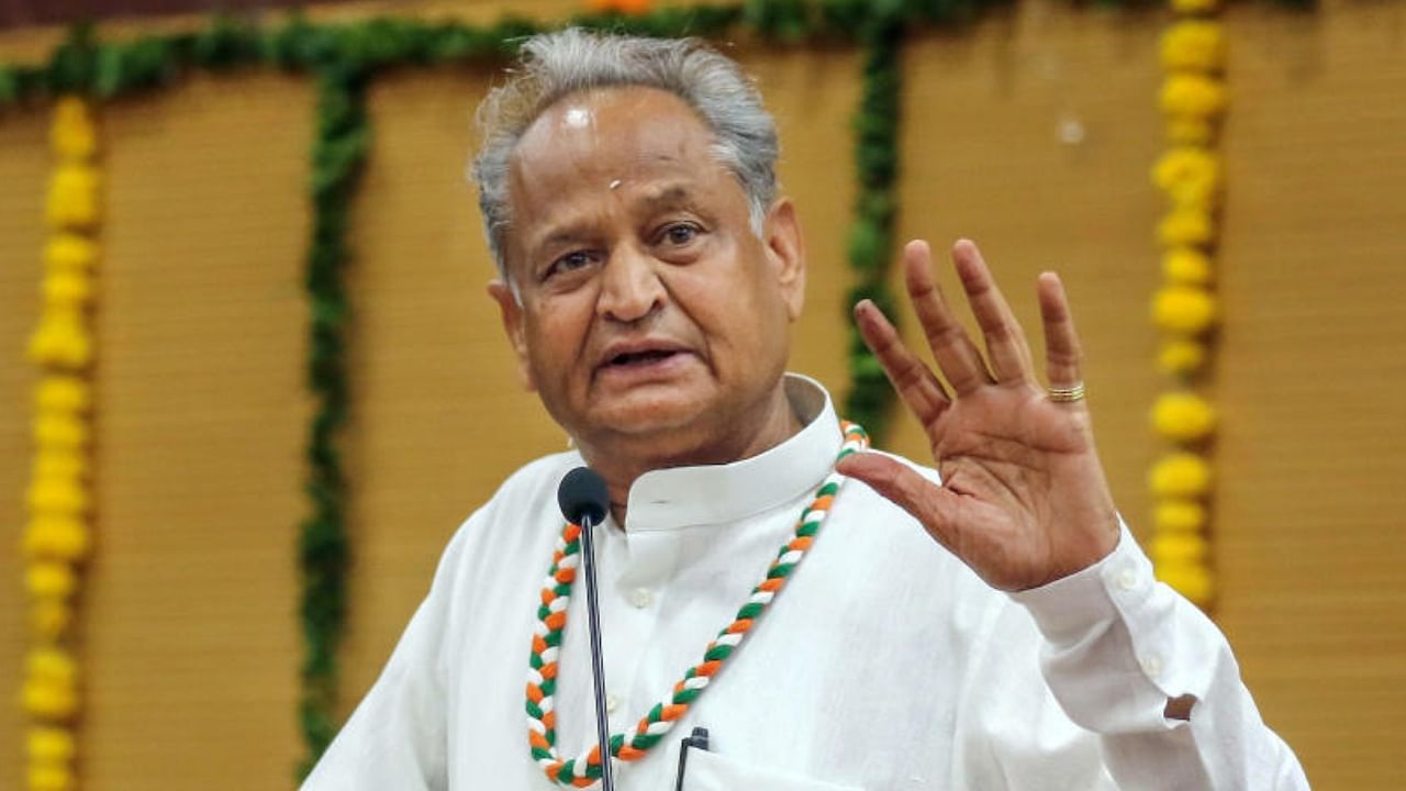 Rajasthan Chief Minister Ashok Gehlot. Credit: PTI Photo