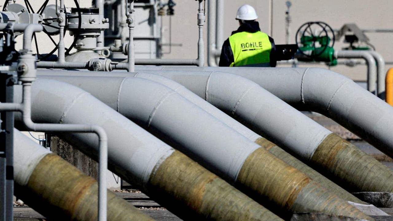 Pipes at the landfall facilities of the 'Nord Stream 1' gas pipeline in Lubmin, Germany. Credit: Reuters Photo