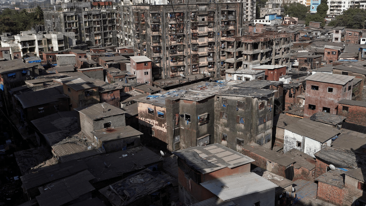 Buildings stand in Dharavi, one of Asia's largest slums. Credit: Reuters Photo