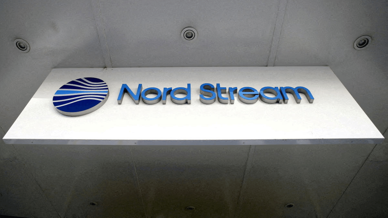 The logo of Nord Stream as seen at their headquarters. Credit: Reuters Photo