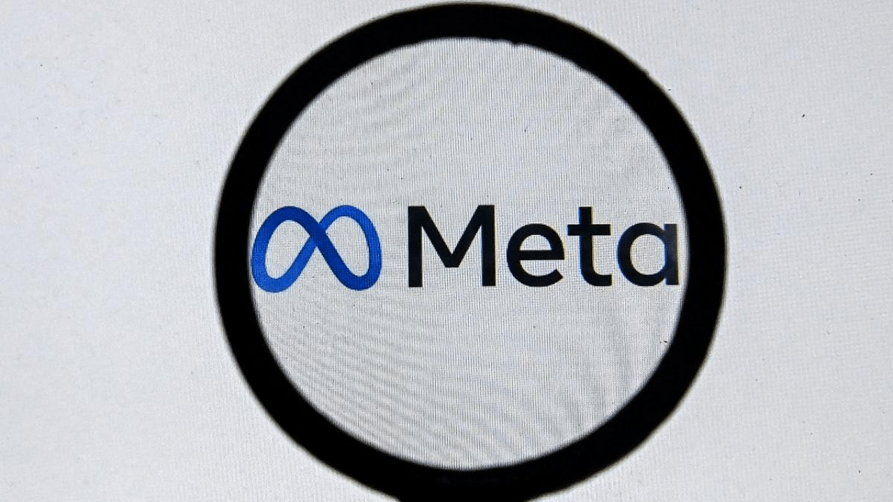 META logo on a laptop. Credit: AFP Photo