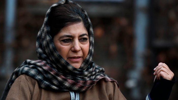 People's Democratic Party (PDP) chief Mehbooba Mufti. Credit: AFP File Photo