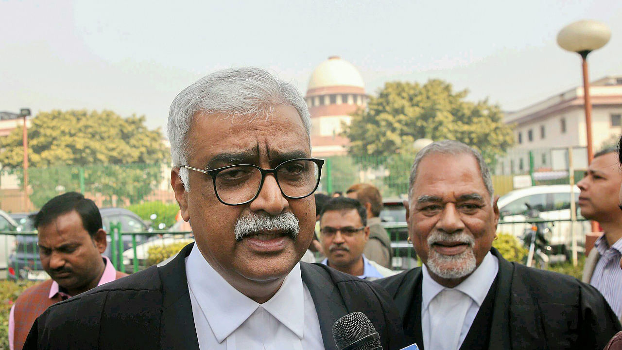 Senior Supreme Court advocate and Karnataka govt counsel Mohan V Katarki. Credit: PTI File Photo