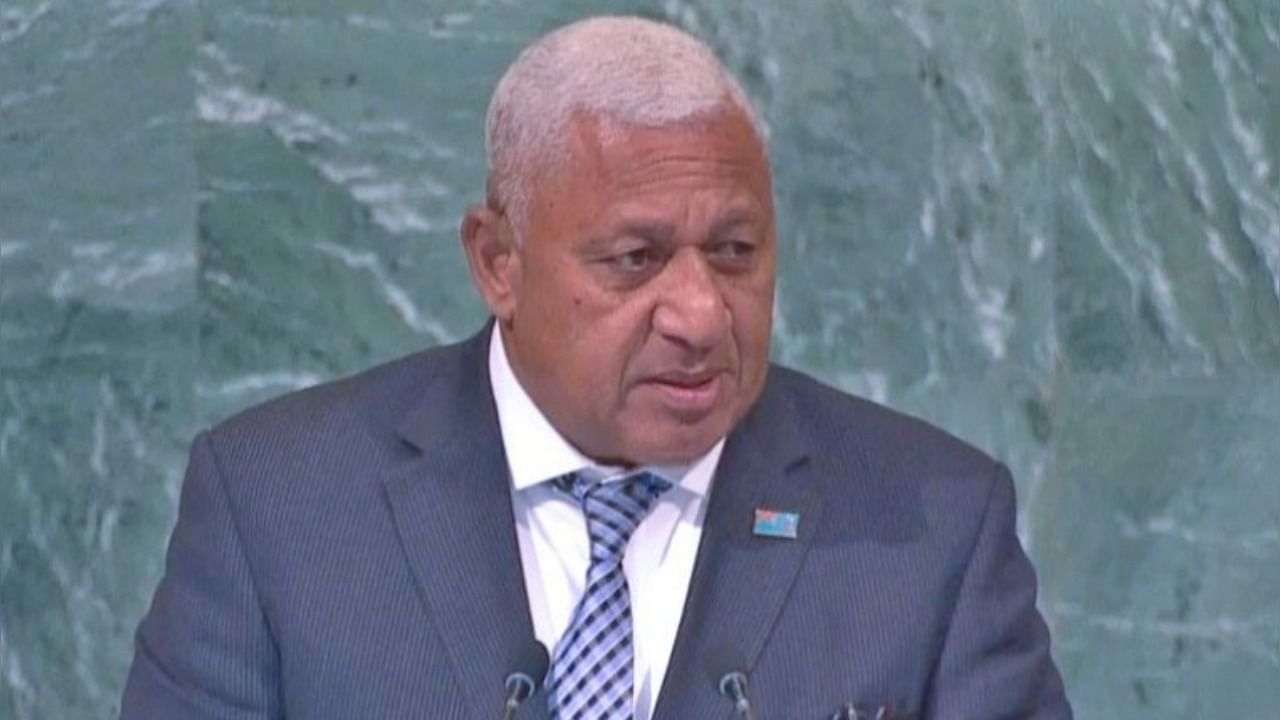 Frank Bainimarama. Credit: Twitter/@FijiPM