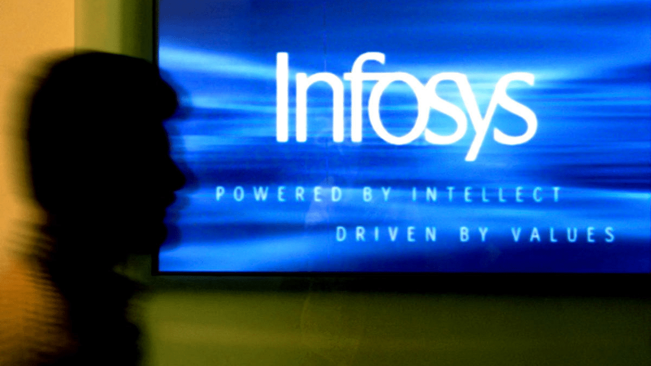  A man walks past a billboard of Infosys Technologies Ltd's office in Bangalore. Credit: Reuters Photo