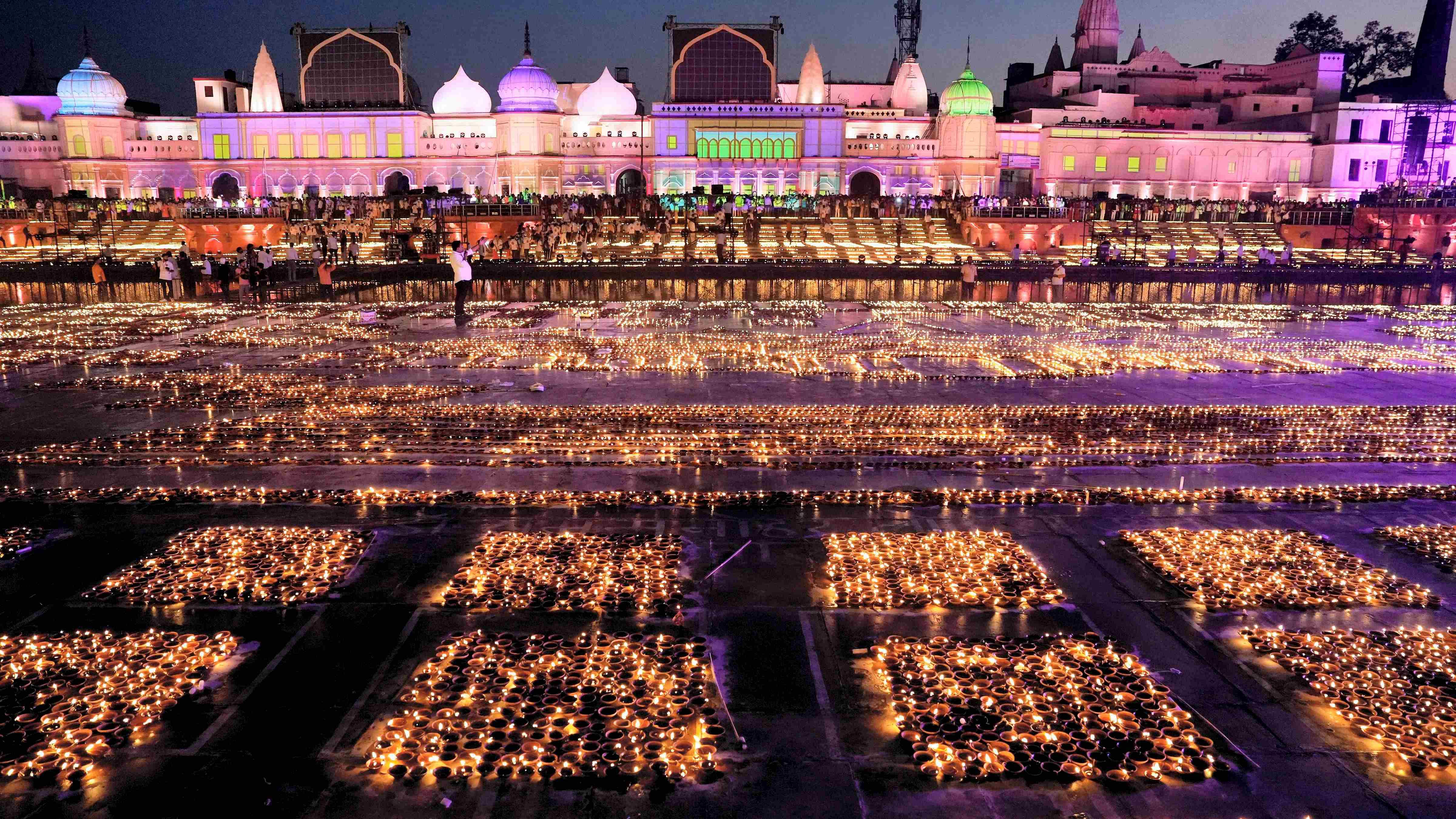 Deepotsav celebrations in Ayodhya. Credit: PTI Photo