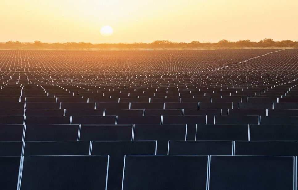 Apple has invested in renewable energy in the United States and Australia — including this large-scale solar project in Brown County, Texas. Credit: Apple