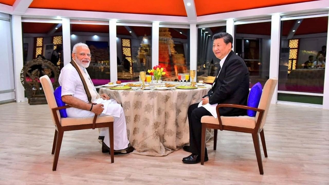 Prime Minister Narendra Modi with Chinese President Xi Jinping. Credit: PTI File Photo