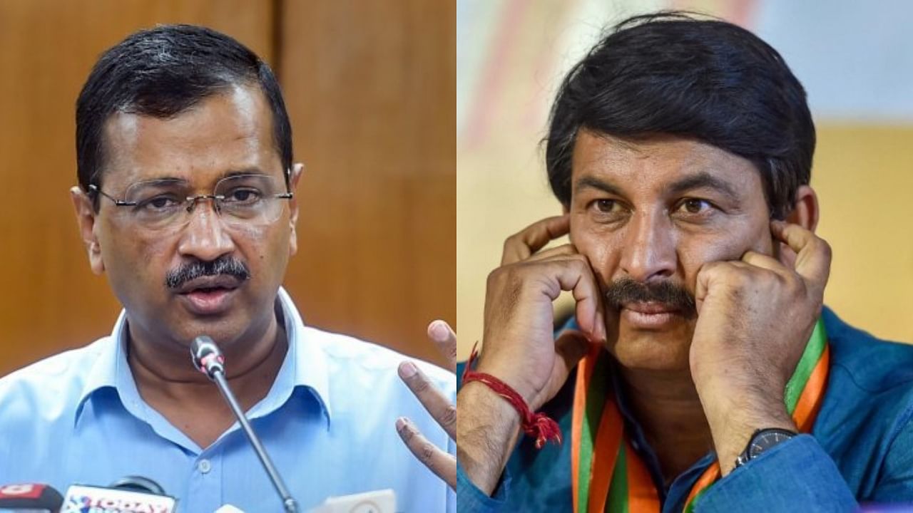 Arvind Kejriwal, Manoj Tiwari. Credit: PTI Photos