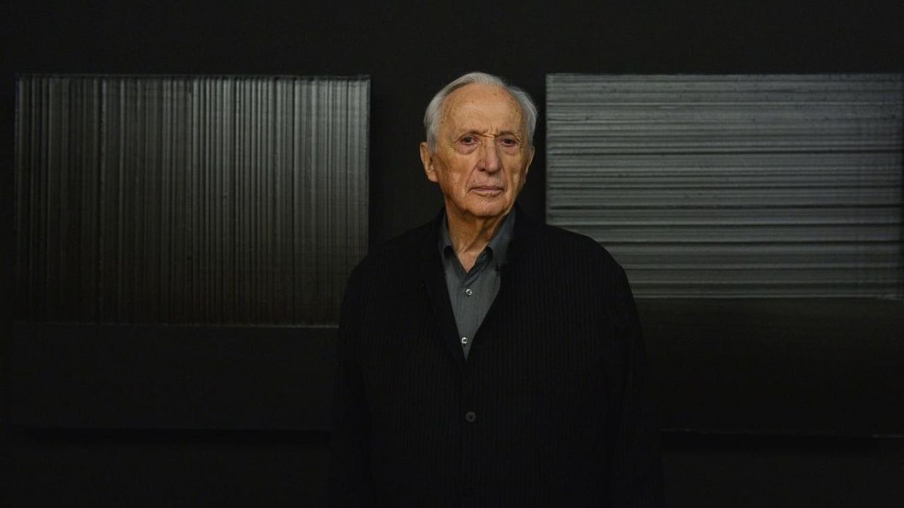 Late French artist Pierre Soulages. Credit: AFP Photo