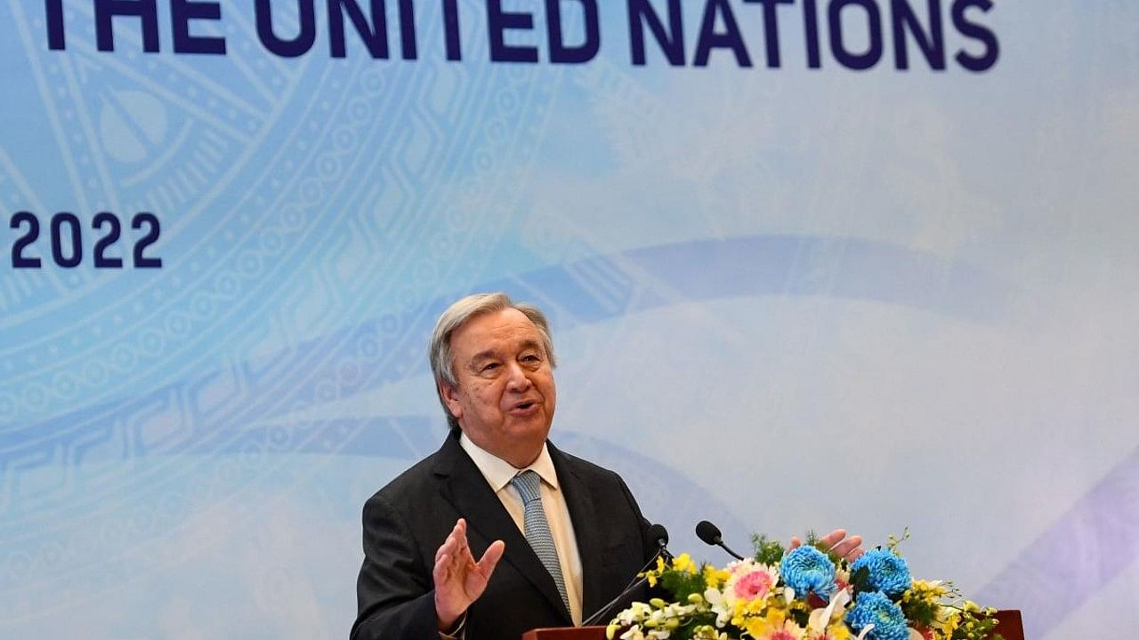 United Nations Secretary General Antonio Guterres. Credit: AFP Photo