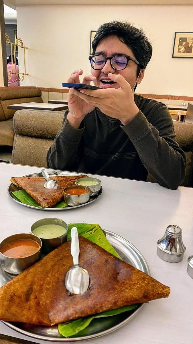Sahil Khan at a restaurant in Koramangala. 