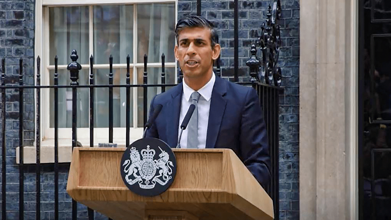 UK Prime Minister Rishi Sunak. Credit: PTI Photo