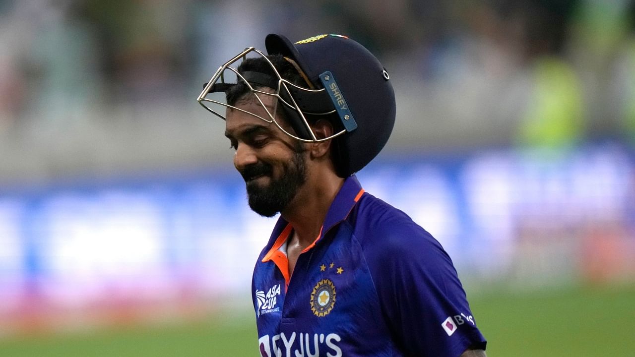 Rahul scored 1 off 4 balls against Pakistan and was dismissed for 9 off 12 against the Netherlands. Credit: AP/PTI Photo