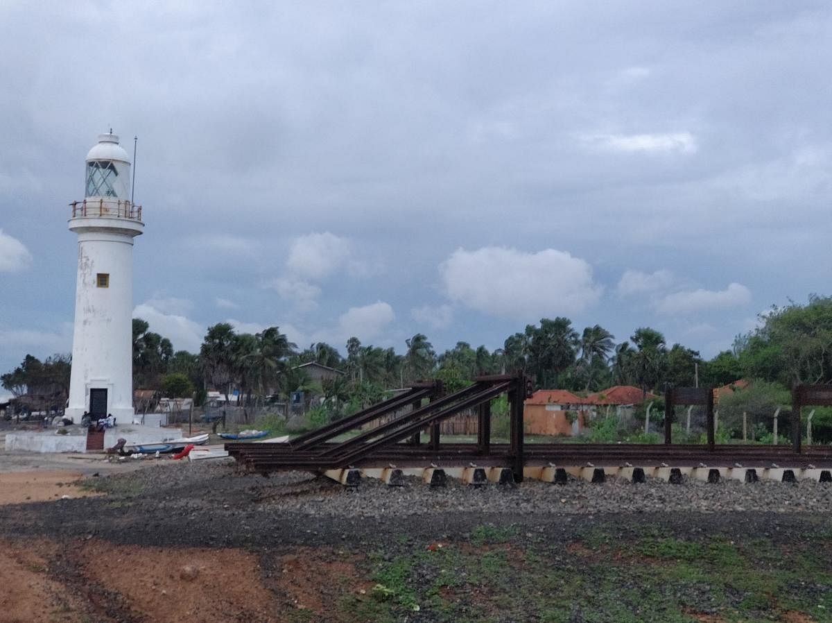The railway track at Talaimannar. PHOTO BY AUTHOR