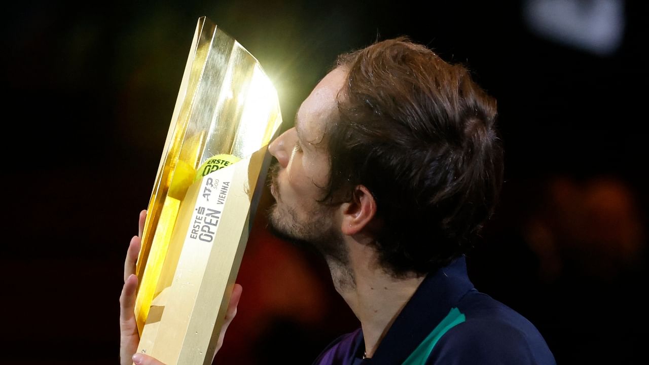 The third set was a procession as the Russian broke Shapovalov several times and eventually took the title with his sixth match point. Credit: Reuters Photo