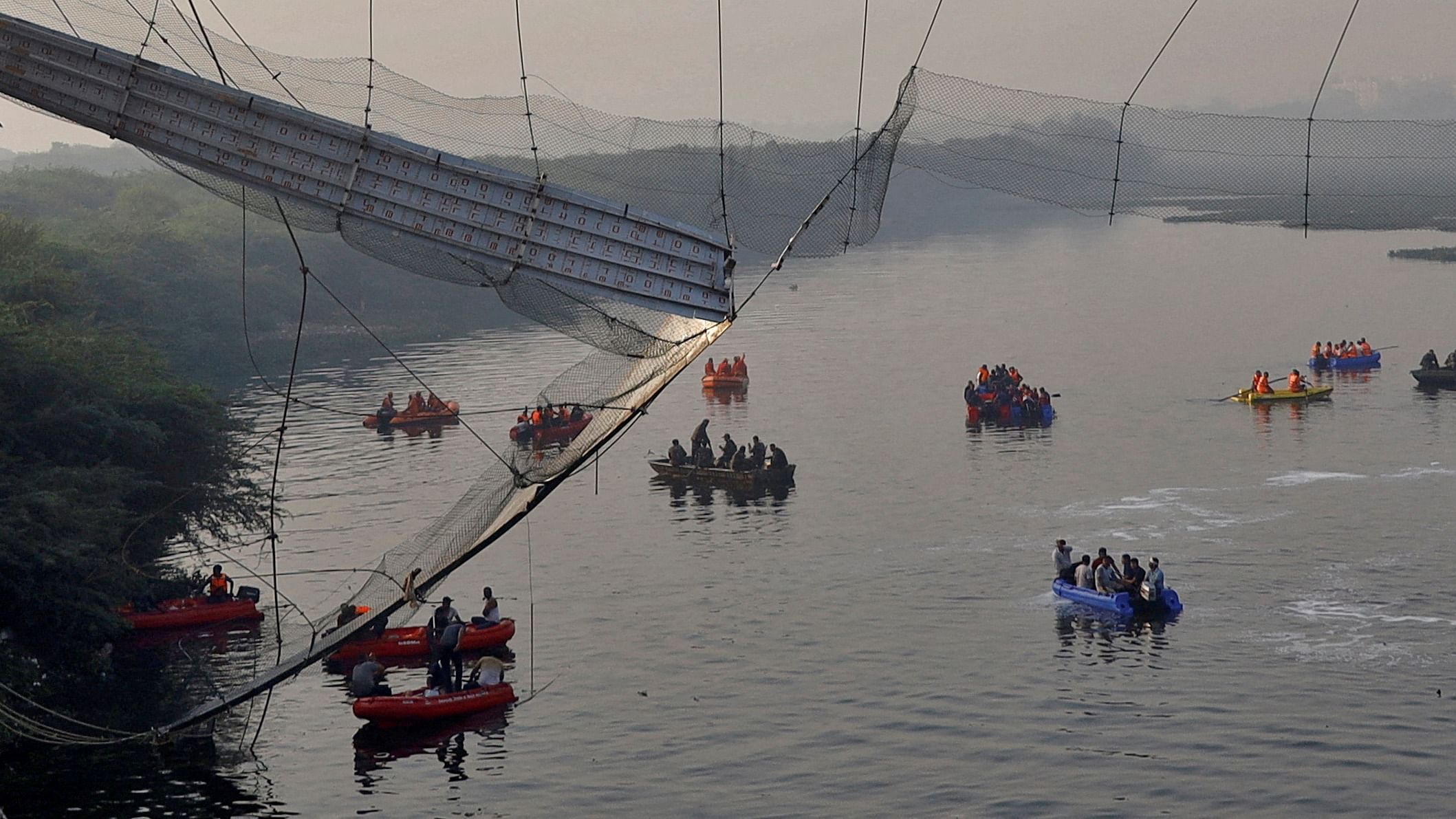 At least 131 people have died in the bridge collapse incident. Credit: Reuters Photo