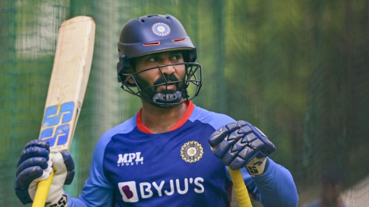 File photo of Indian batter Dinesh Karthik. Credit: PTI Photo