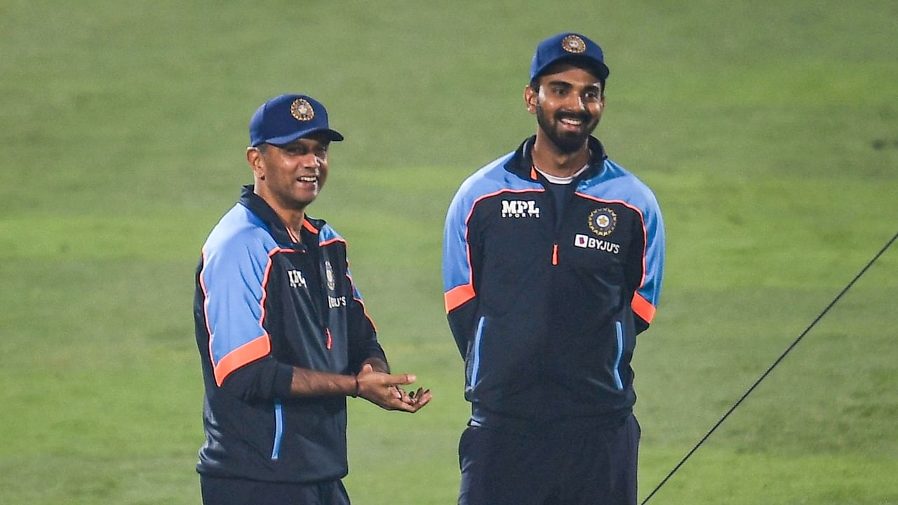 Rahul Dravid (L) and K L Rahul (R). Credit: PTI File Photo